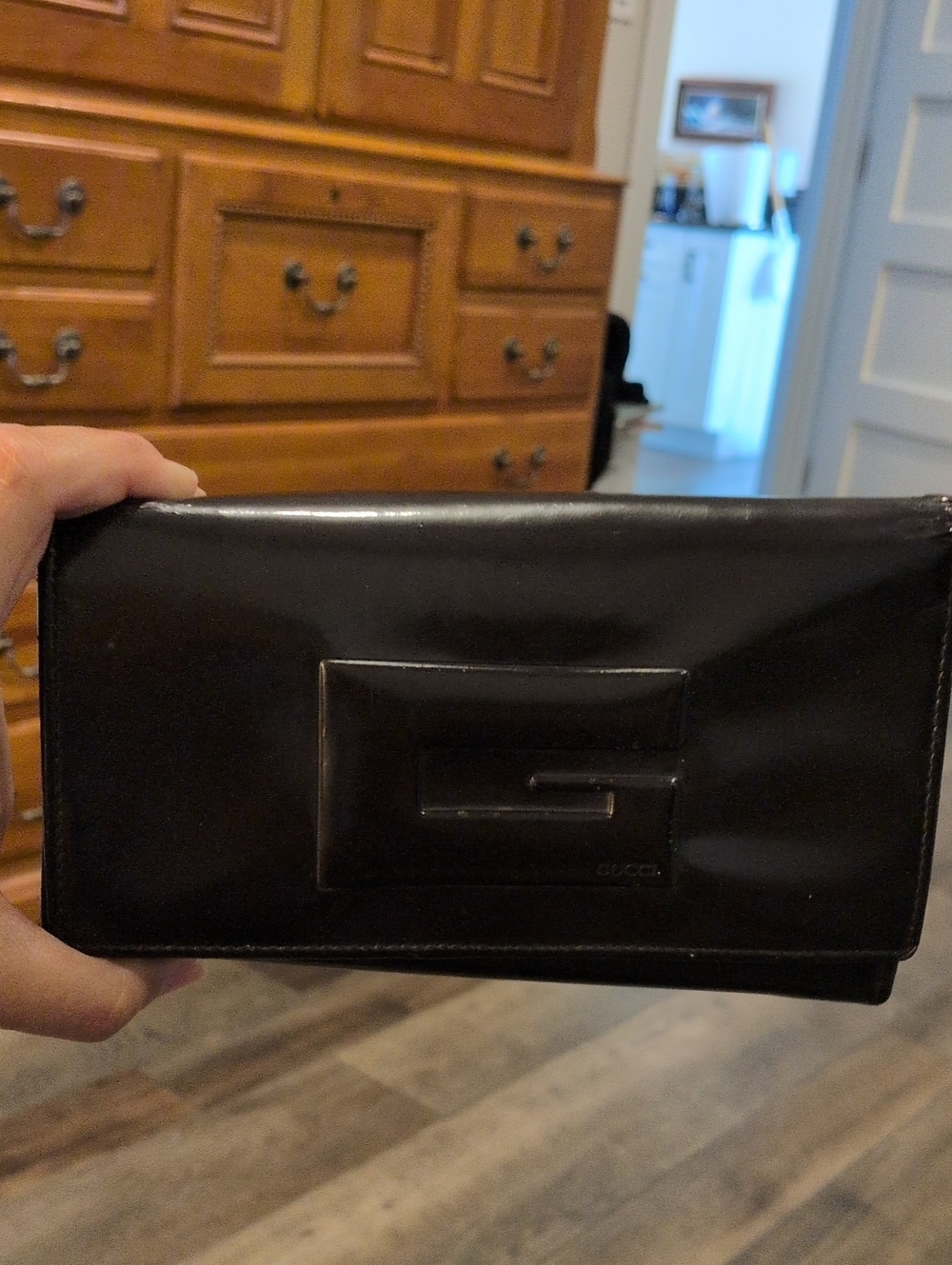 Gucci Vintage 90s Tom Ford Brown Patent Leather